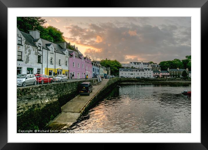 Portree quay and slip Framed Mounted Print by Richard Smith