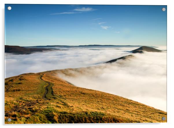 Inversion at Mam Tor Acrylic by Chantal Cooper