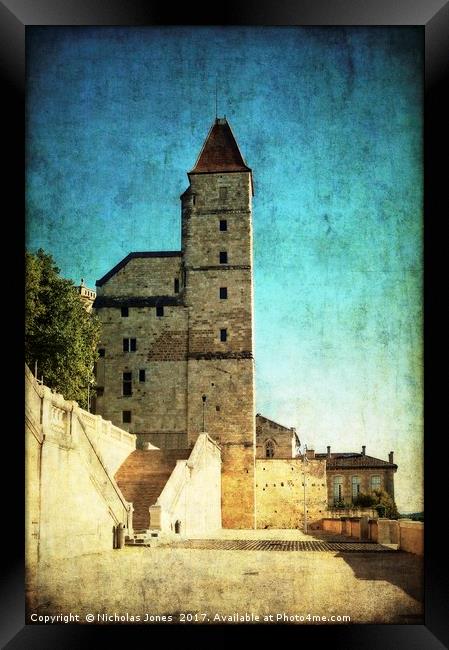 Tour d’Armagnac (Tower) in Auch, France  Framed Print by Nicholas Jones