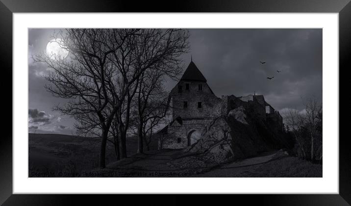 Ruins of castle Tocnik. Czech Republic. Framed Mounted Print by Sergey Fedoskin