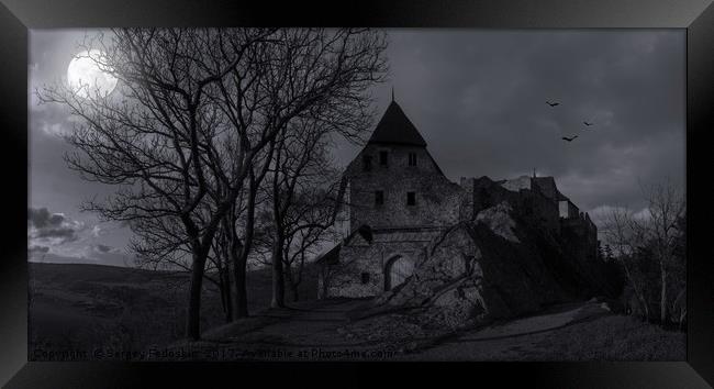 Ruins of castle Tocnik. Czech Republic. Framed Print by Sergey Fedoskin
