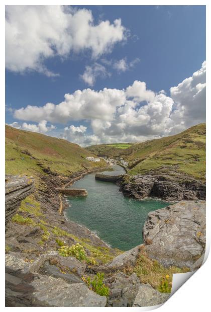 Boscastle Cornwall Print by Images of Devon
