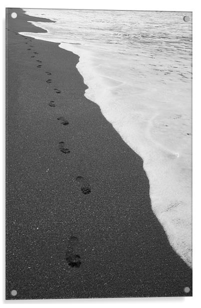 Footprints Acrylic by Neil Gavin