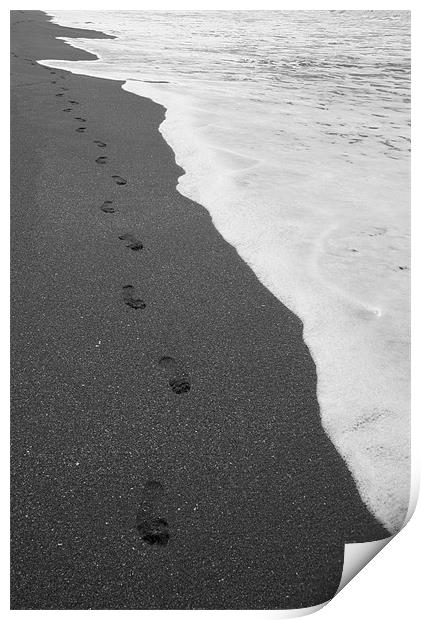 Footprints Print by Neil Gavin