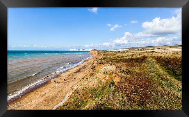 Brook Bay Isle Of Wight Framed Print by Wight Landscapes