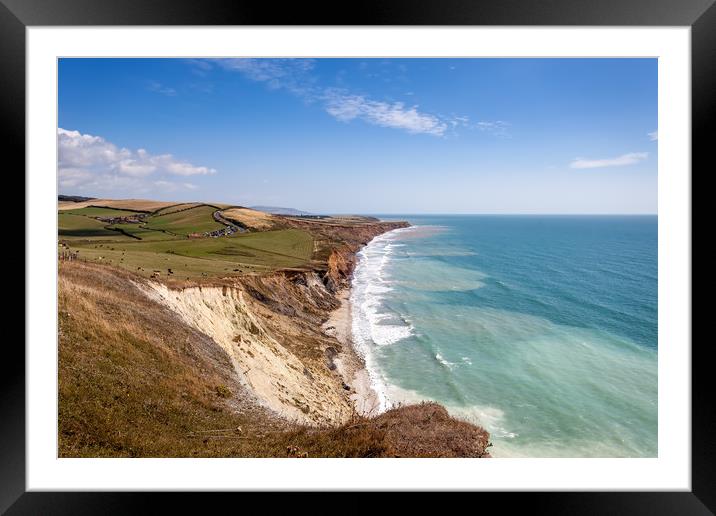 Compton Bay Beach isle of Wight Framed Mounted Print by Wight Landscapes