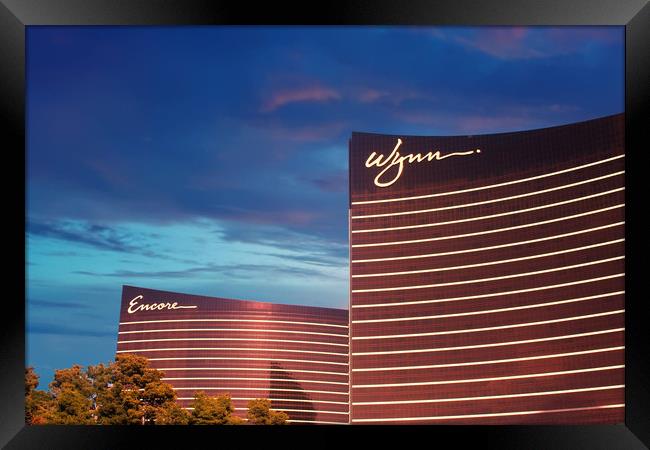 Wynn and Encore in Las Vegas Framed Print by Darryl Brooks