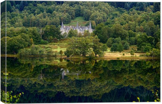 Reflection on Loch Achray, Scotland  Canvas Print by JC studios LRPS ARPS