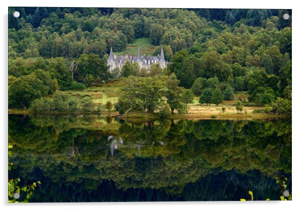 Reflection on Loch Achray, Scotland  Acrylic by JC studios LRPS ARPS