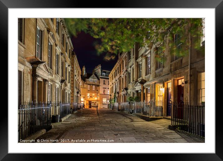 The North Parade and Sally Lunn's, Bath. Framed Mounted Print by Chris North