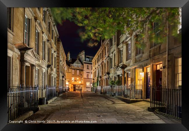 The North Parade and Sally Lunn's, Bath. Framed Print by Chris North