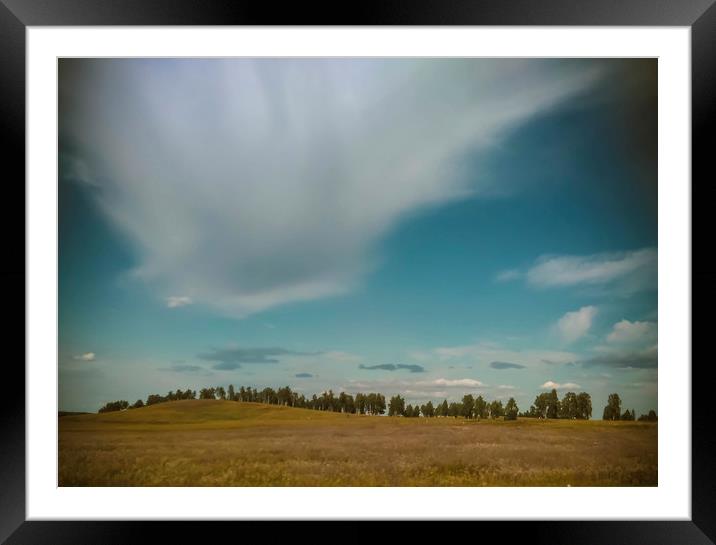 Summer landscape Framed Mounted Print by Larisa Siverina