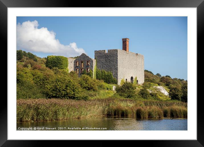 Old Lime Works, Aberthaw in south Wales Framed Mounted Print by Heidi Stewart