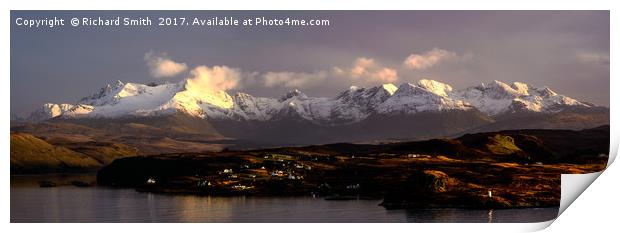 Black Cuillin of Skye Print by Richard Smith