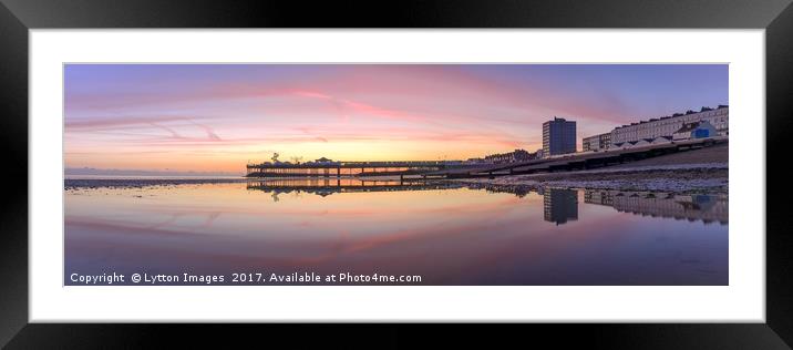 Herne Bay Seafront  panoramic Framed Mounted Print by Wayne Lytton