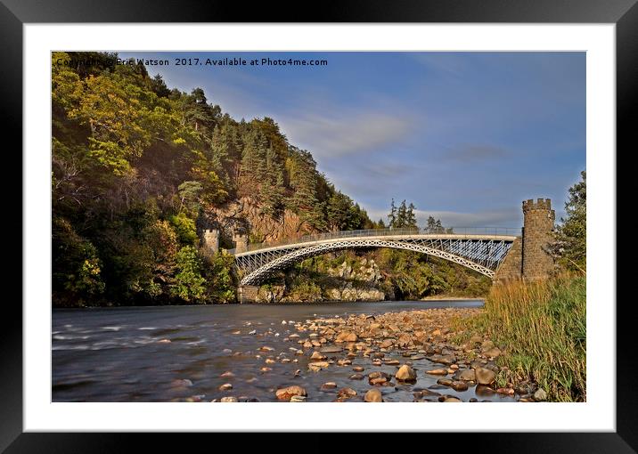 Craigellachie.Bridge Framed Mounted Print by Eric Watson