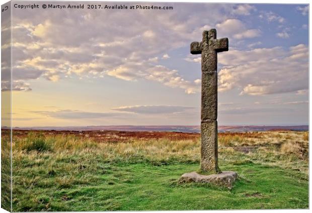 Young Ralph's Cross, North York Moors Canvas Print by Martyn Arnold
