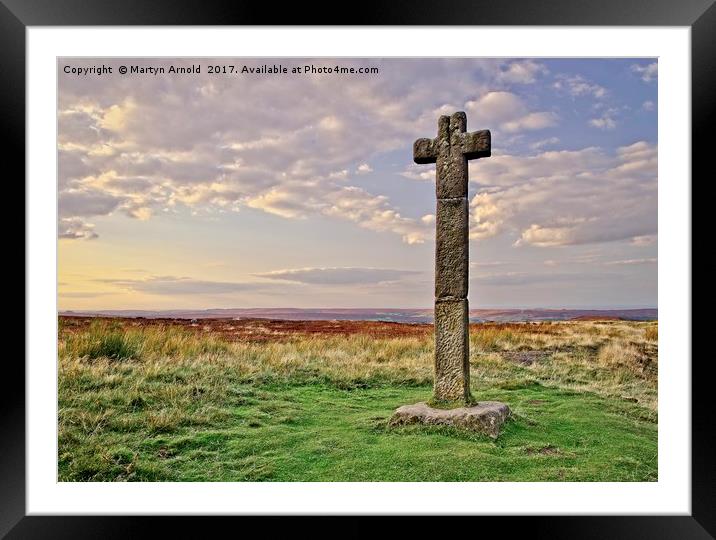 Young Ralph's Cross, North York Moors Framed Mounted Print by Martyn Arnold