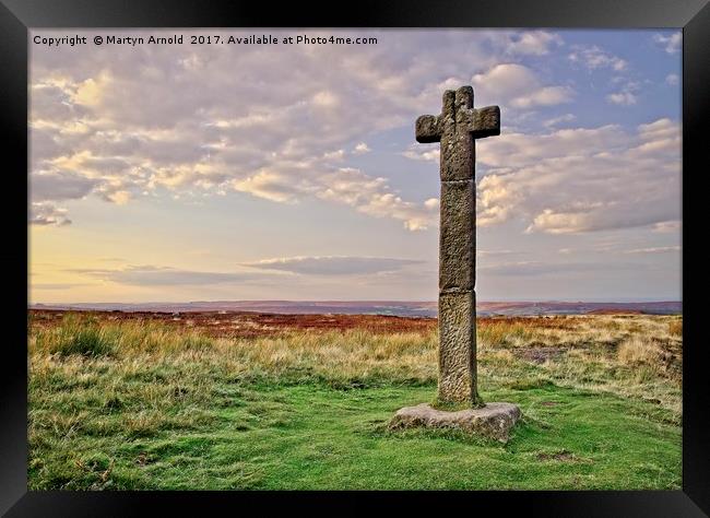 Young Ralph's Cross, North York Moors Framed Print by Martyn Arnold