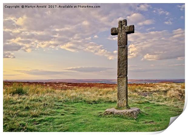 Young Ralph's Cross, North York Moors Print by Martyn Arnold