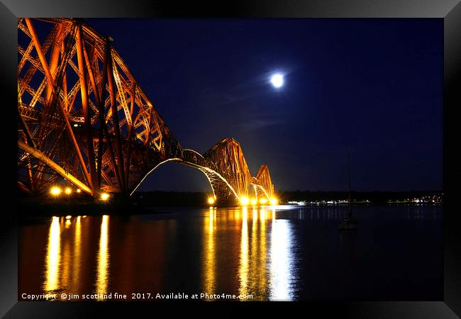 Forth Rail Bridge Framed Print by jim scotland fine art