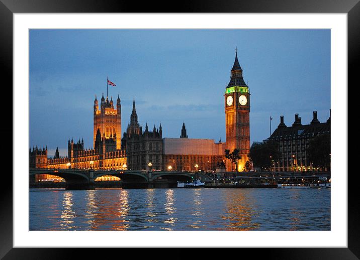 Houses of Parliament Framed Mounted Print by Madeline Harris
