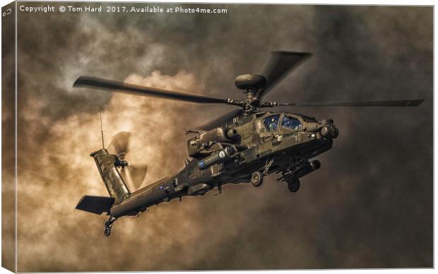 Apache Attack Helicopter Canvas Print by Tom Hard