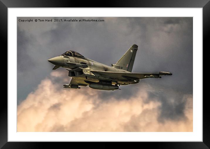 Eurofighter Typhoon Framed Mounted Print by Tom Hard