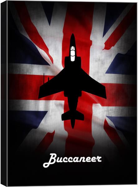 Blackburn Buccaneer Union Jack Canvas Print by J Biggadike