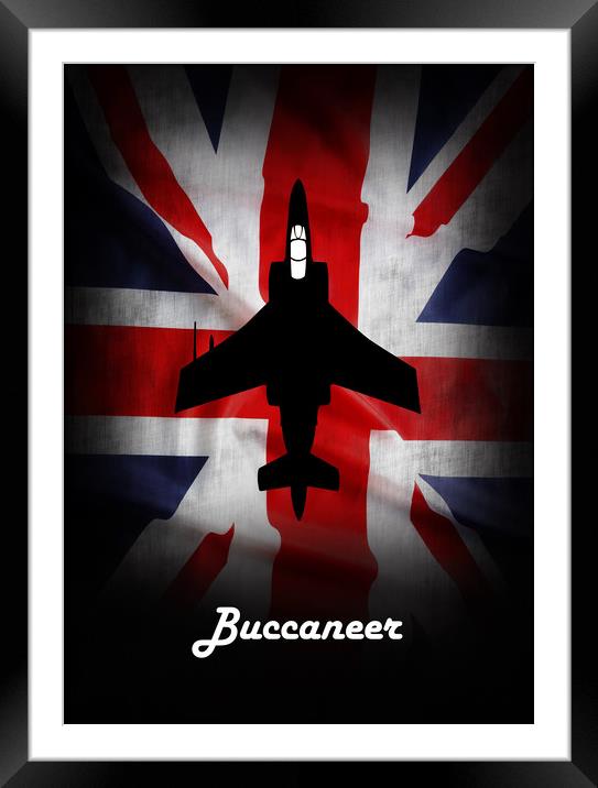 Blackburn Buccaneer Union Jack Framed Mounted Print by J Biggadike
