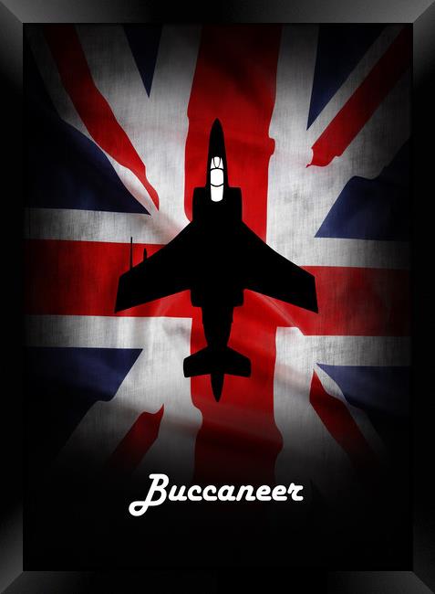 Blackburn Buccaneer Union Jack Framed Print by J Biggadike