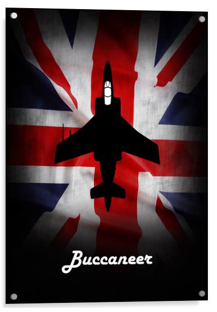 Blackburn Buccaneer Union Jack Acrylic by J Biggadike