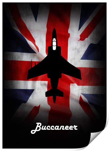 Blackburn Buccaneer Union Jack Print by J Biggadike