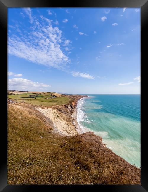Compton Bay Beach isle of Wight Framed Print by Wight Landscapes