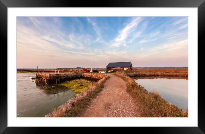 Newtown Quay Isle Of Wight Framed Mounted Print by Wight Landscapes