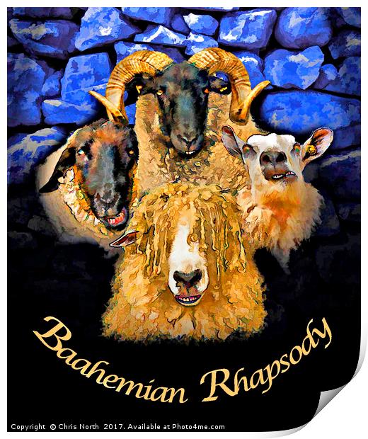 Baahemian Rhapsody. Print by Chris North
