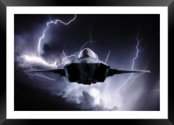 Next Gen Lightning Framed Mounted Print by J Biggadike