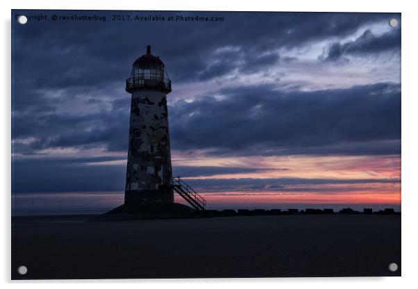 Talacre Lighthouse At Sunrise Acrylic by rawshutterbug 