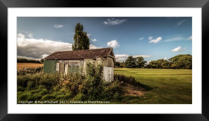Old shed at Clara Vale Framed Mounted Print by Ray Pritchard