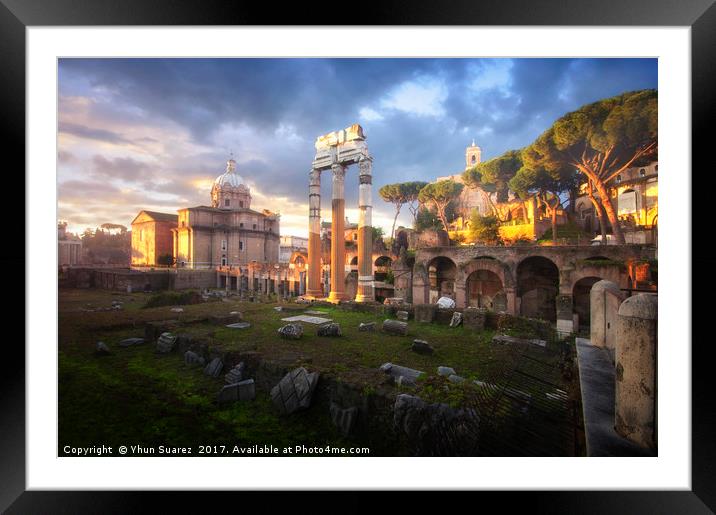Forum of Caesar Framed Mounted Print by Yhun Suarez