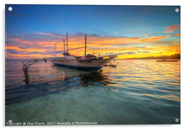 Panglao Island Sunrise Acrylic by Yhun Suarez
