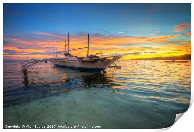 Panglao Island Sunrise Print by Yhun Suarez