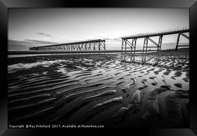 Steetley Pier   Framed Print by Ray Pritchard