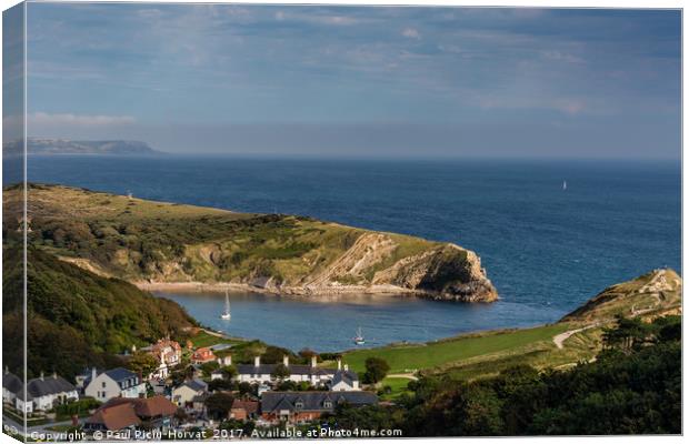Lulworth Cove & West Lulworth Canvas Print by Paul Piciu-Horvat