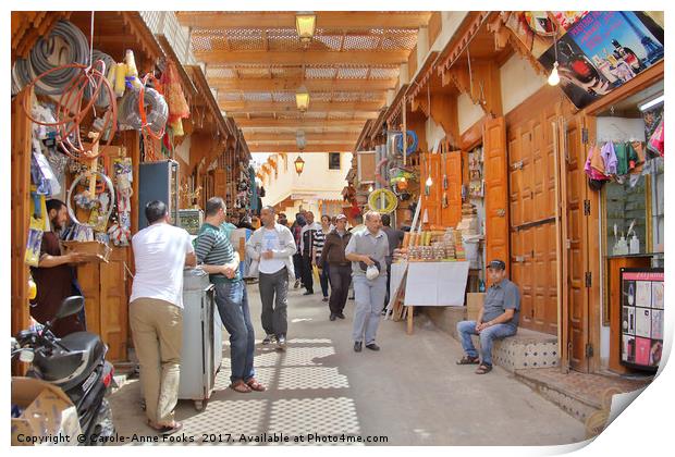 In the Medina, Fes Print by Carole-Anne Fooks