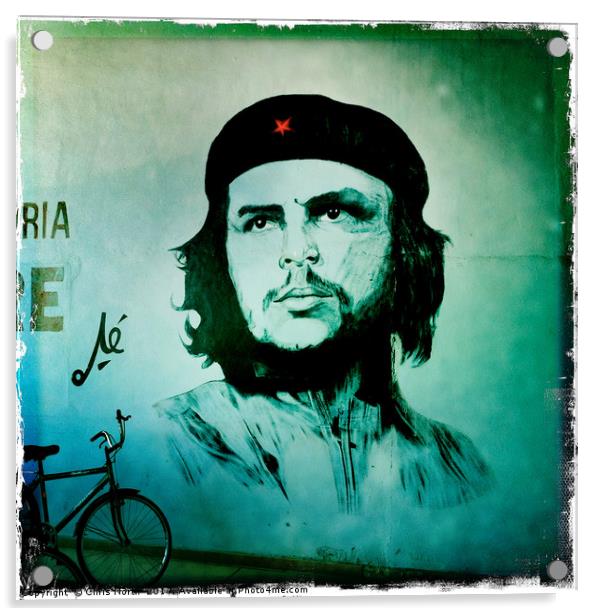 Che Guevara mural in Trinidad Cuba Acrylic by Chris North
