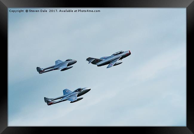 Cold War Adversaries Soaring Again Framed Print by Steven Dale