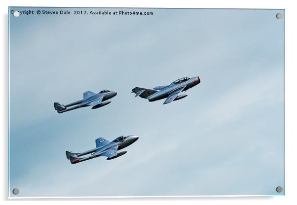 Cold War Adversaries Soaring Again Acrylic by Steven Dale