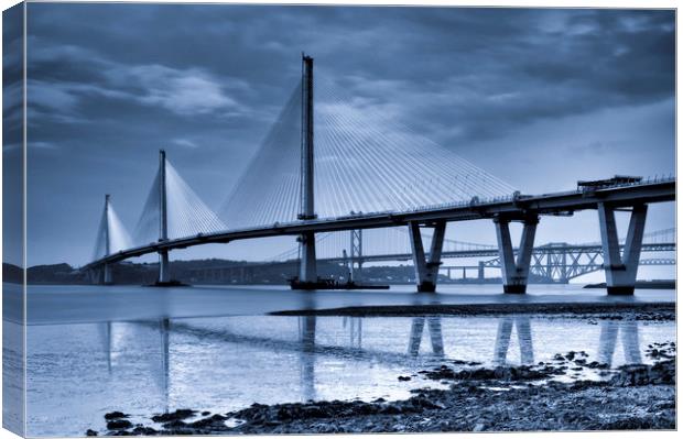 The Queensferry Crossing Canvas Print by Angela H