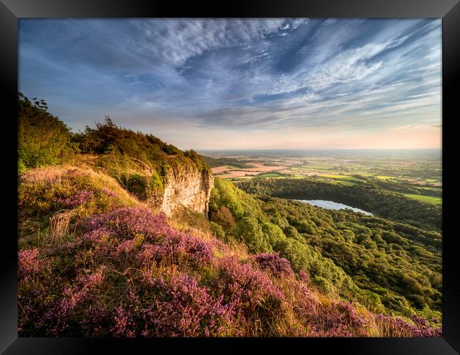 Sutton Bank North Yorkshire Framed Print by Rick Bowden
